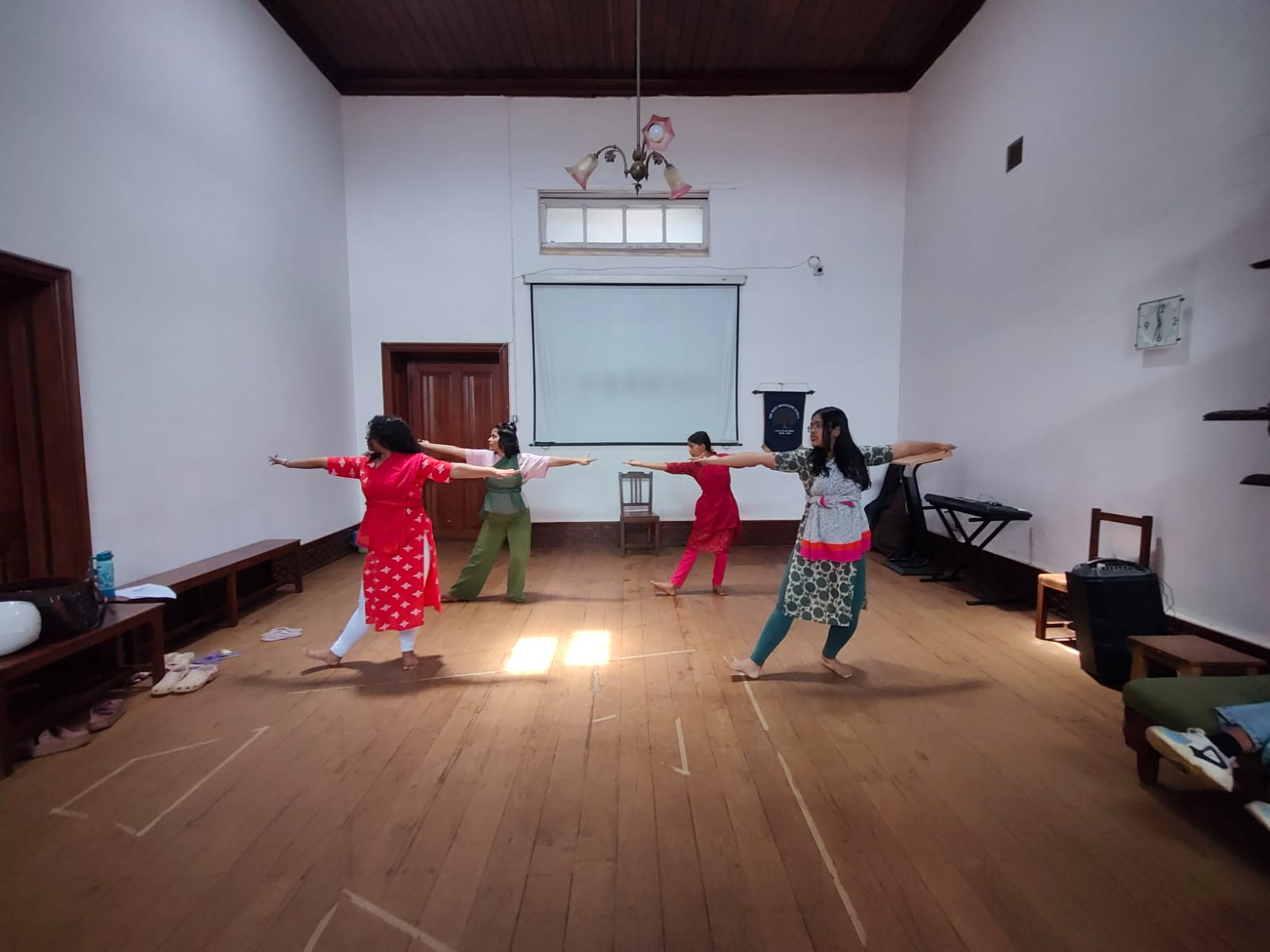 Grace in Motion: A Bharatanatyam Class at BMS Hall at bms