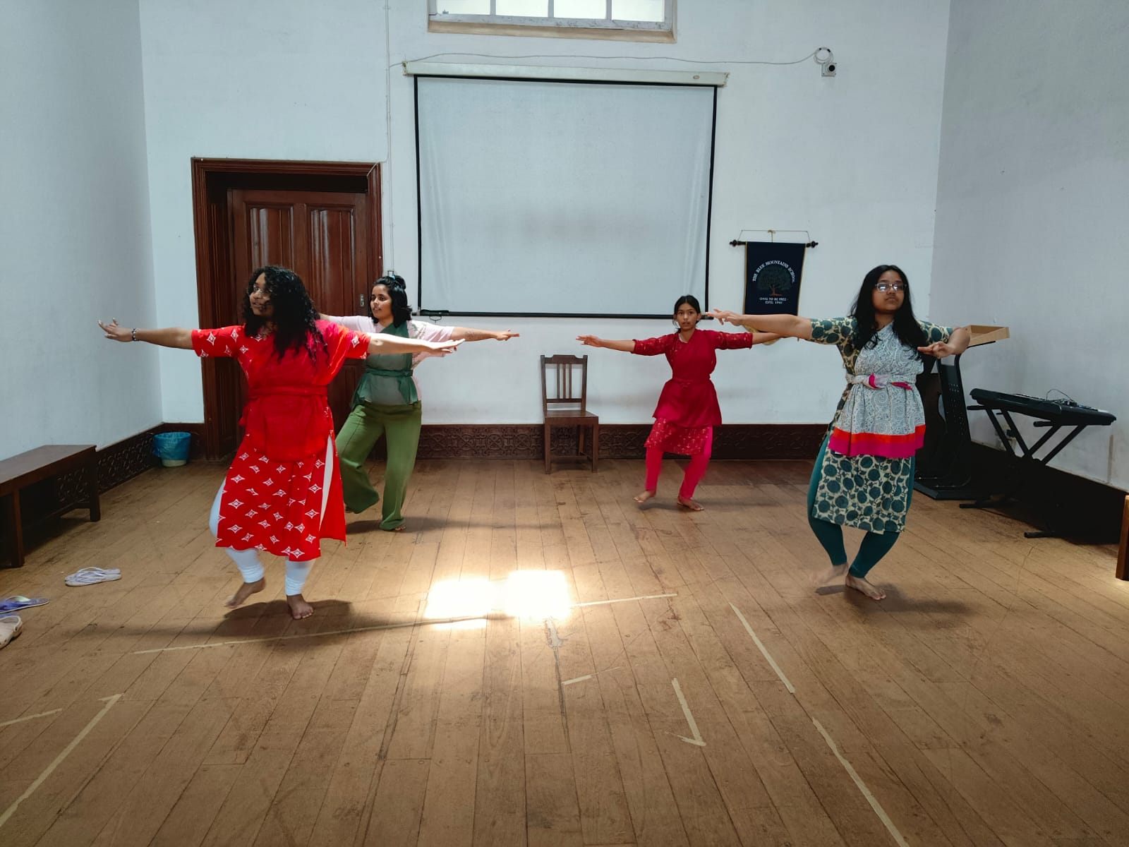 Grace in Motion: A Bharatanatyam Class at BMS Hall at bms