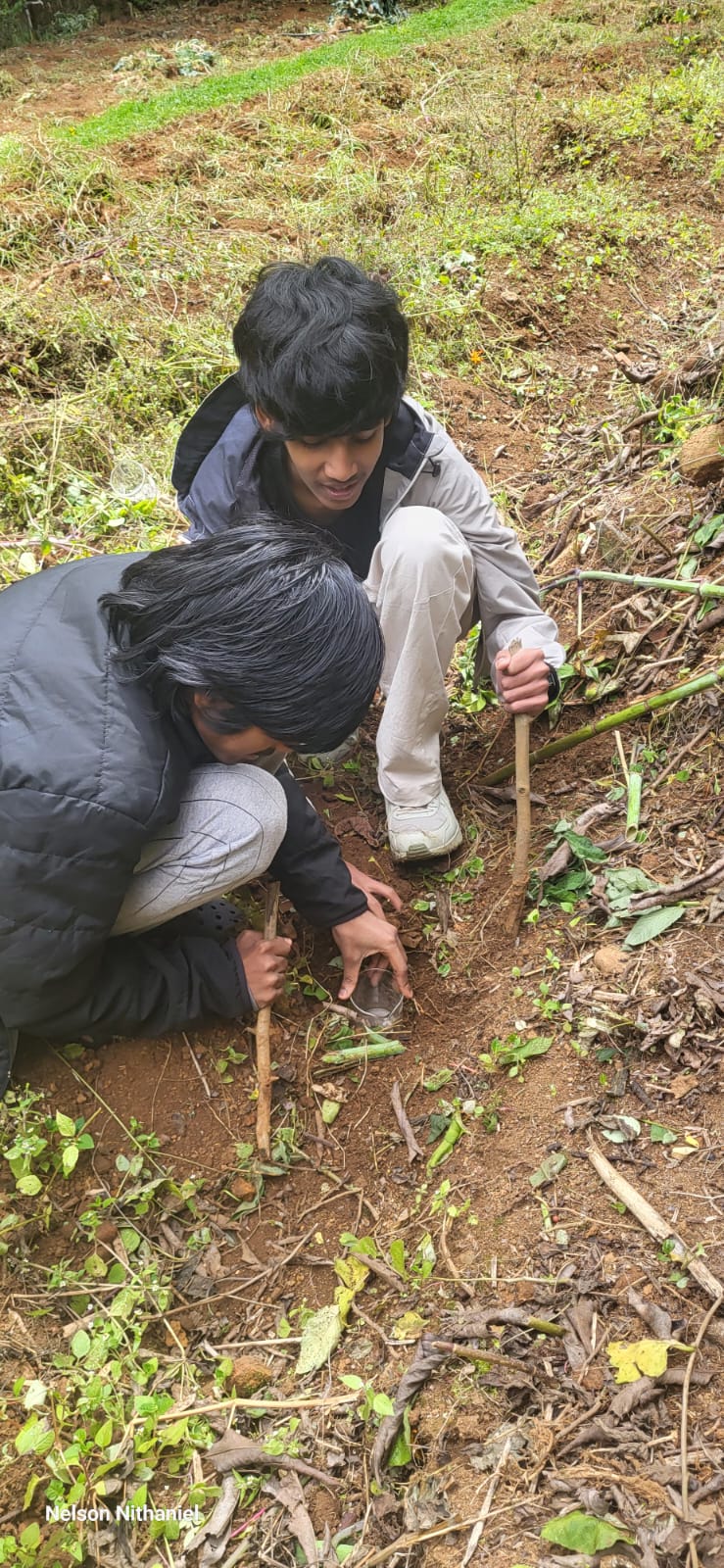 Digging for Discoveries: Grade 10 Sets Up a Pooter in the Garden Patch at bms