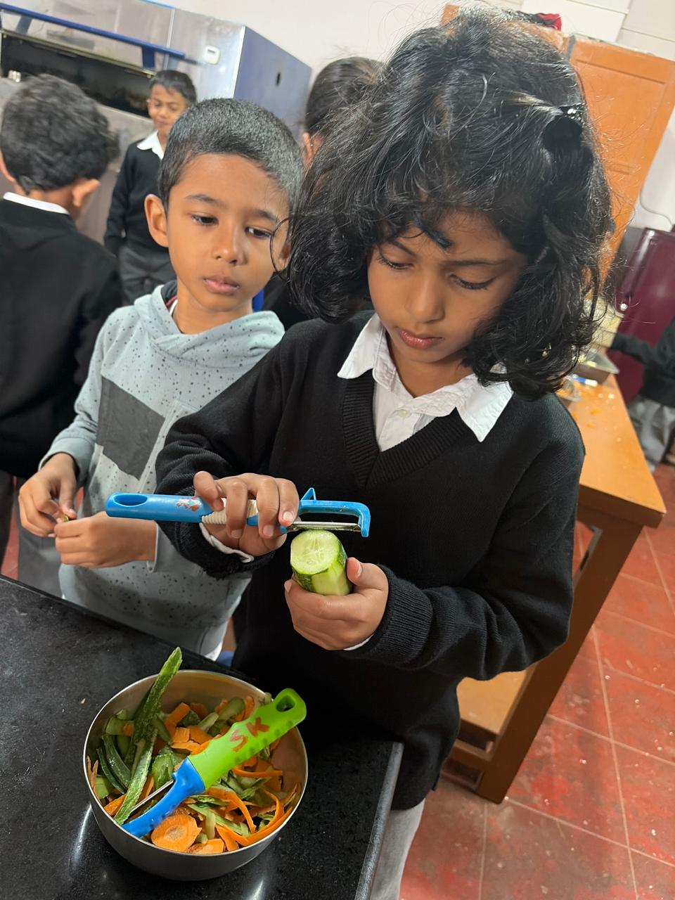 Three Tiers, No Shortcuts: Grade 2's Veggie Tower Challenge at bms