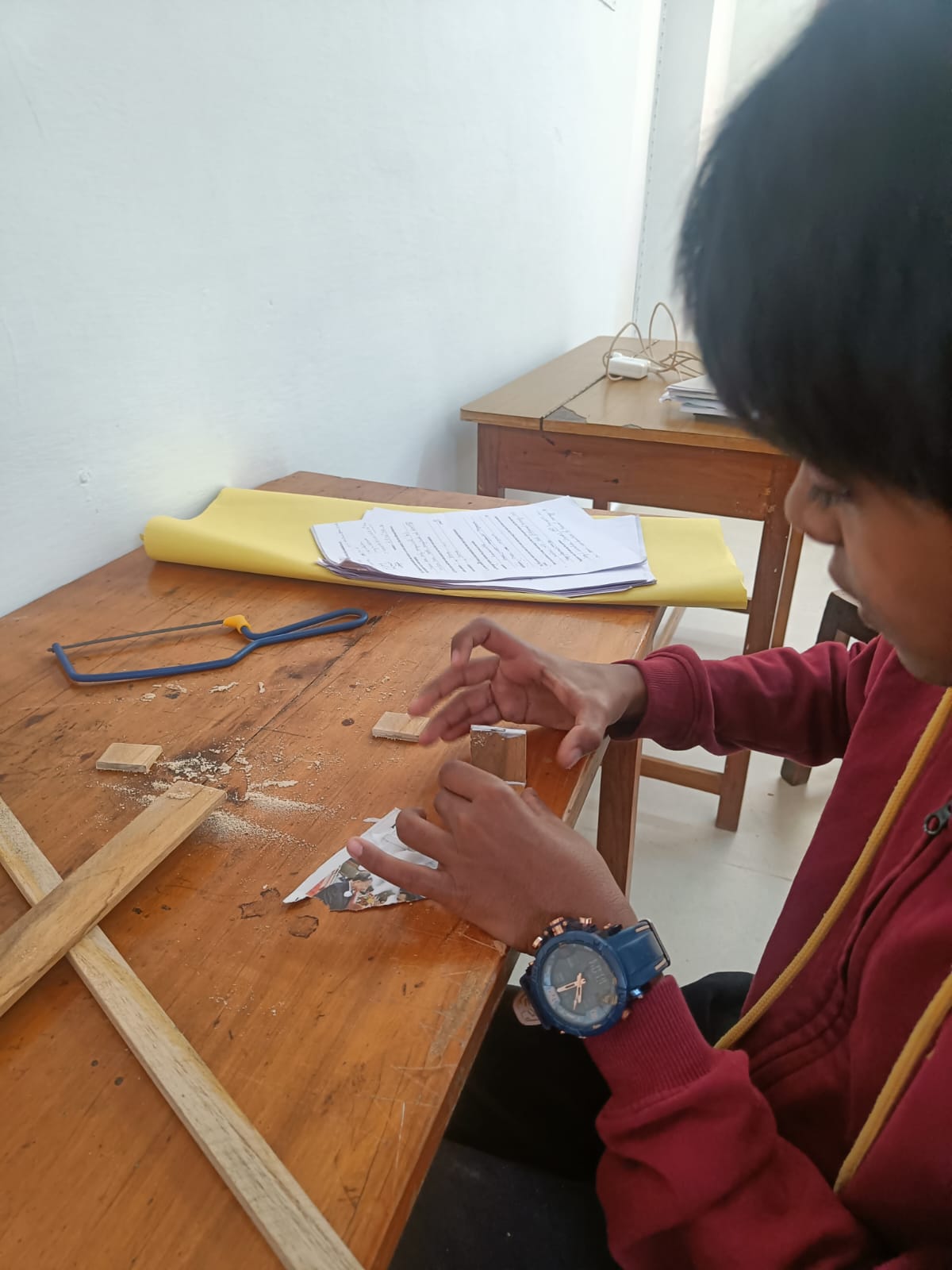 Sawdust and Focus: Elisha Builds a Table and Chair From Scratch at bms