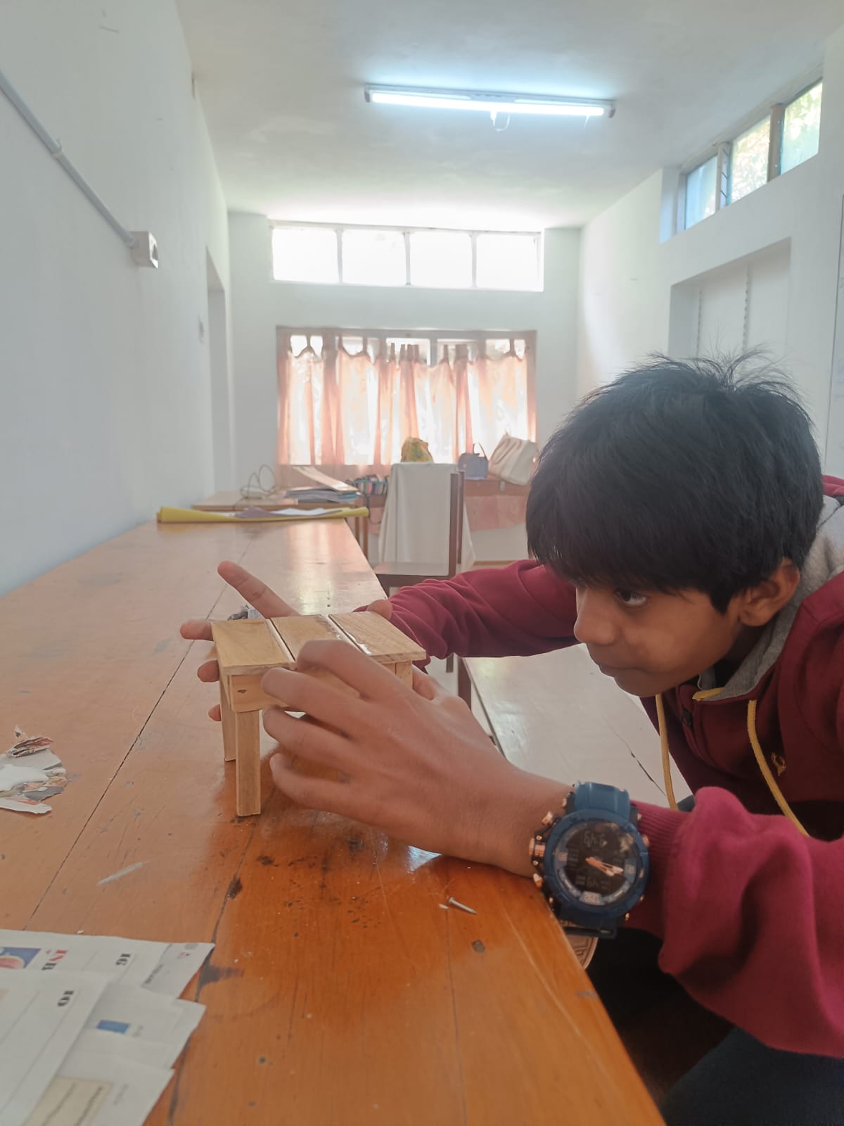 Sawdust and Focus: Elisha Builds a Table and Chair From Scratch at bms