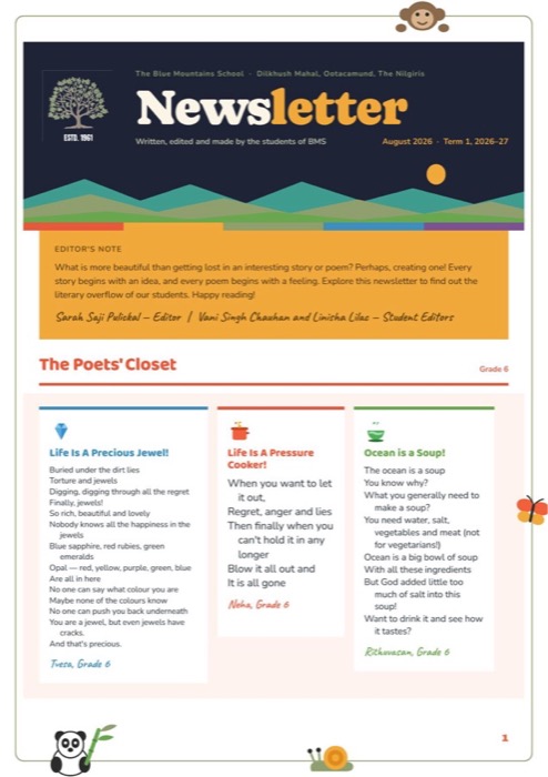 BMS Newsletter, August 2026 cover