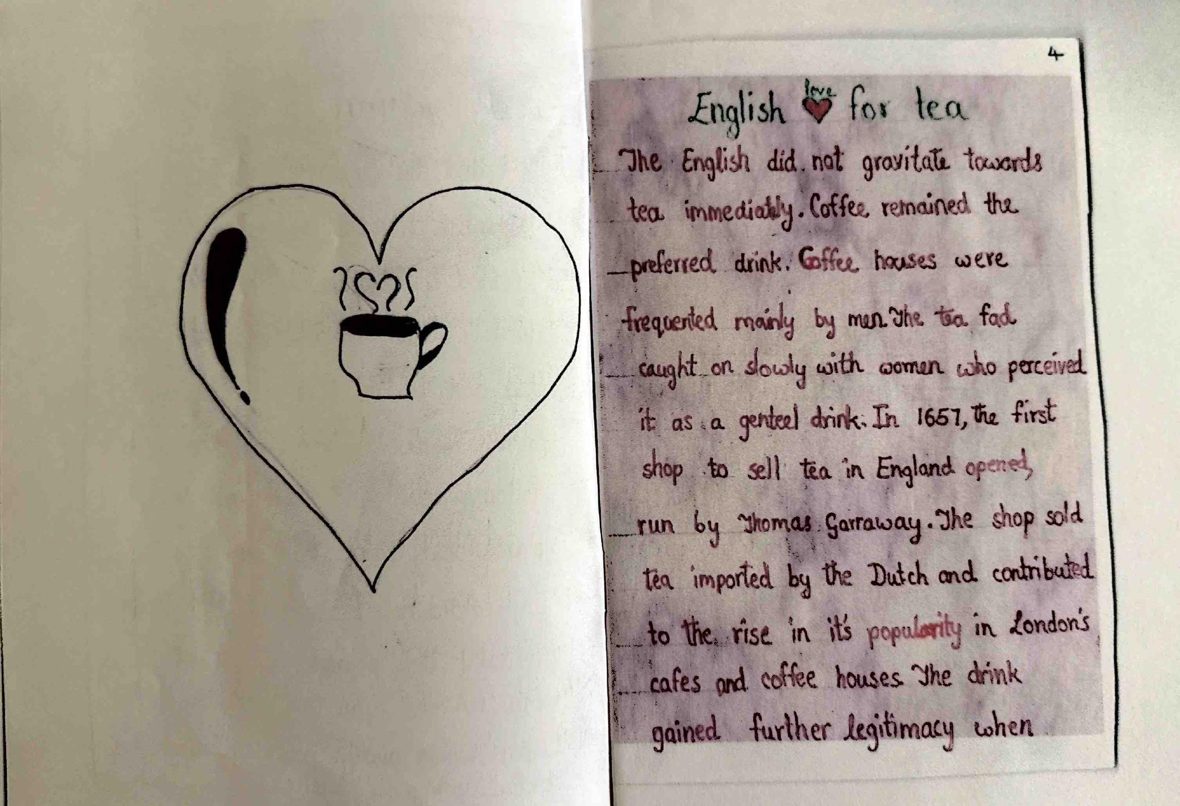 A heart and teacup, and England's growing love for tea