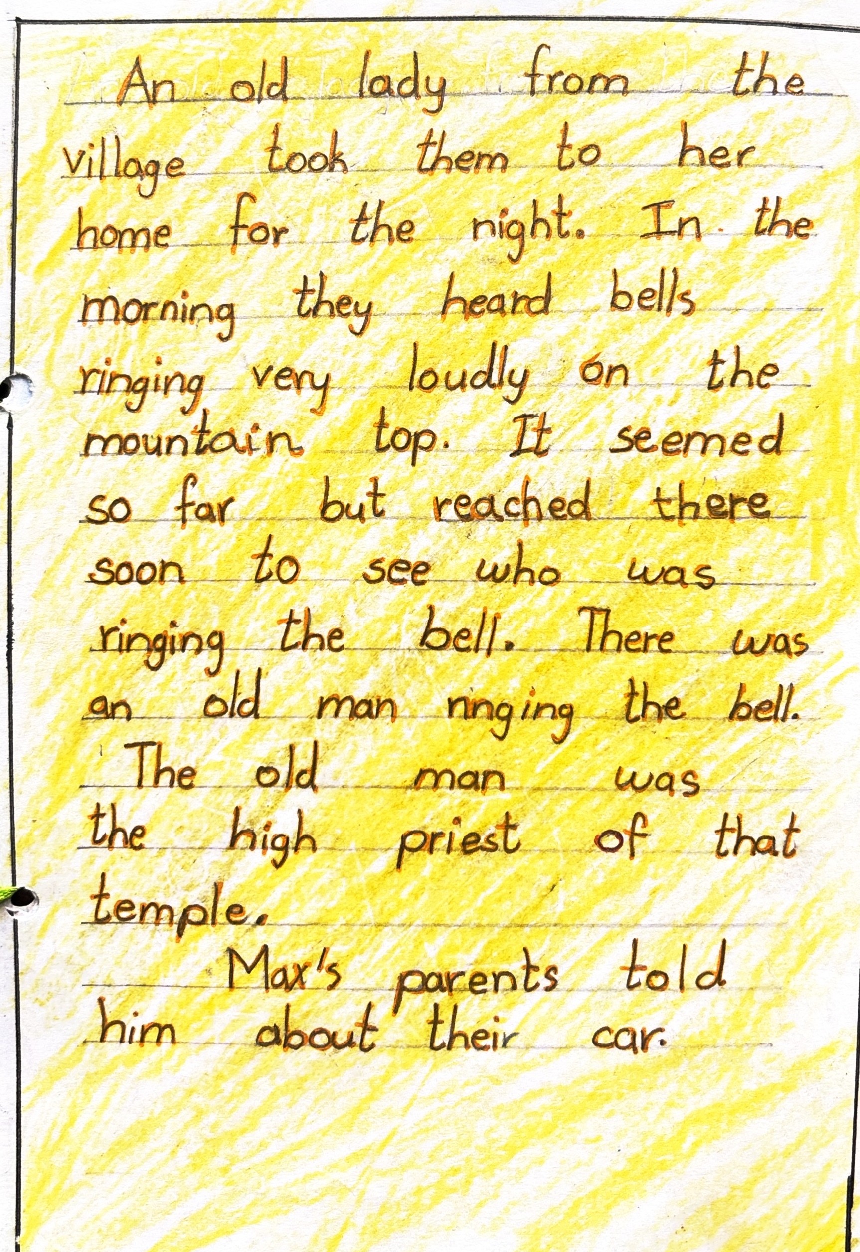 Magical Kerchief — Part 3 of 7 — handwritten page
